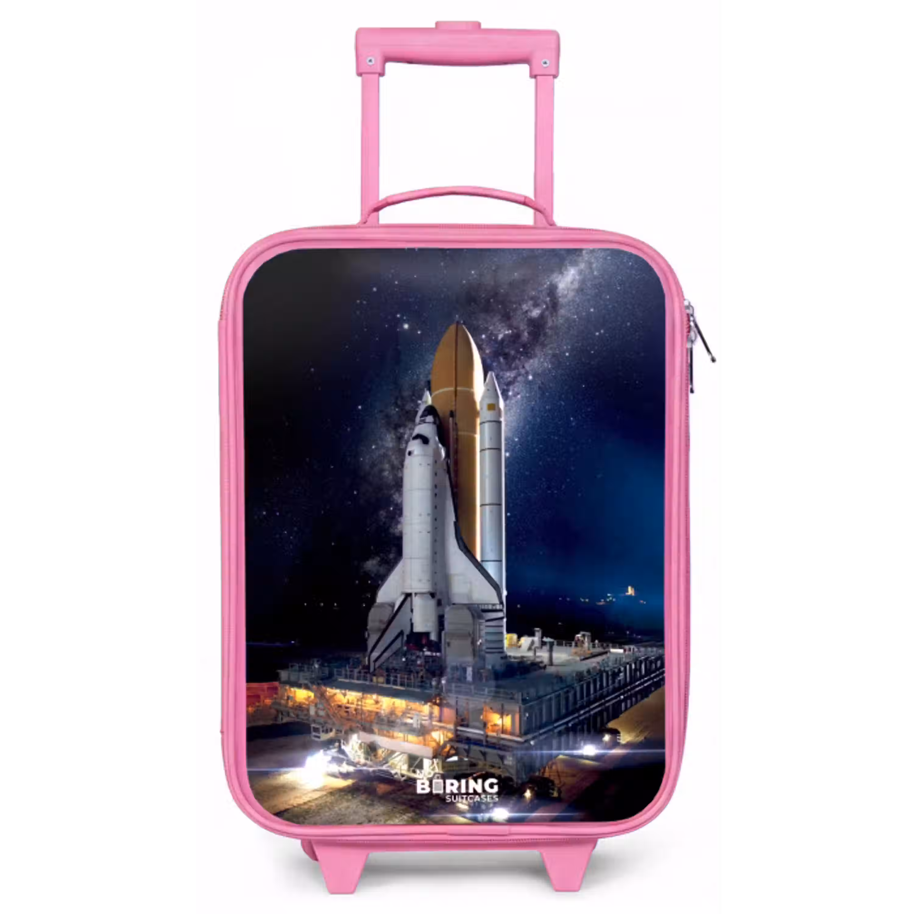 Spaceshuttle die kan opstijgen Kinderkoffer - Roze klein -zz3dotto