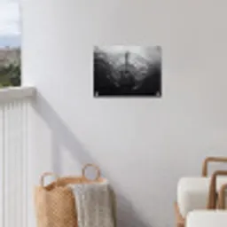Gitaar - Hout - Water tuinposter los doek klein -sfeer8