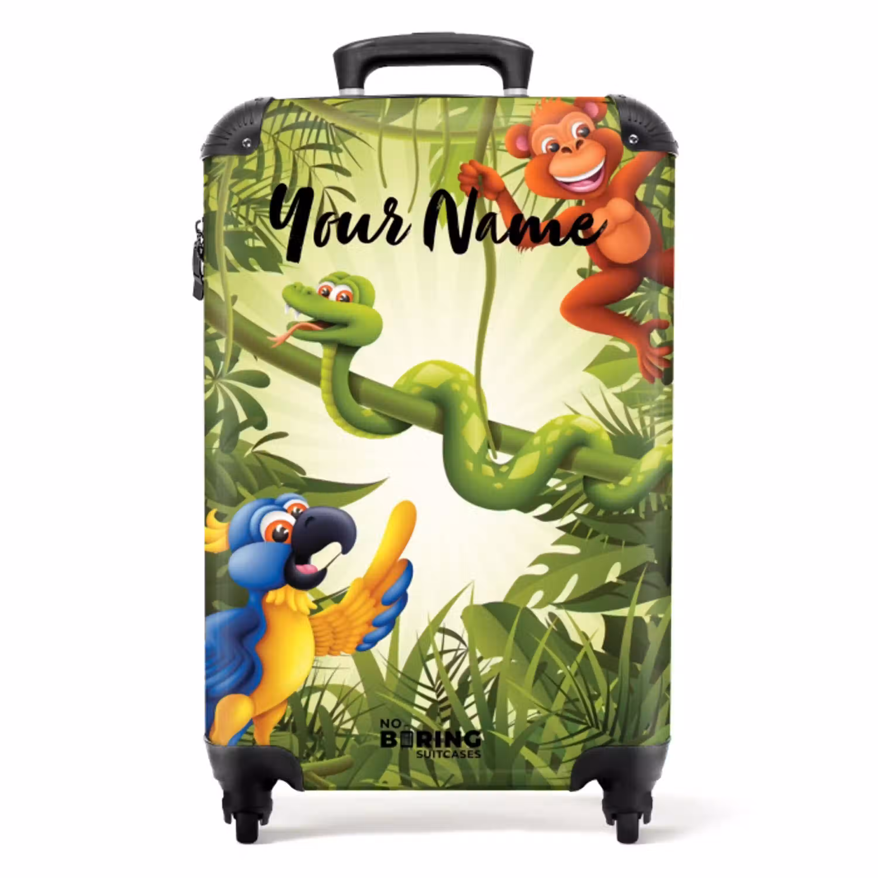Jolige jungle NBS - Handbagage koffer - Kinderen Unisex middel -productfoto_recht