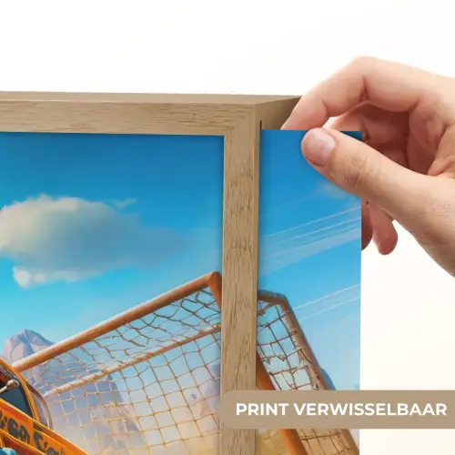 Monstertruck - Voetbal - Woestijn Light Box met batterij (Wandlamp kind) middel -USP_websiteprintNL