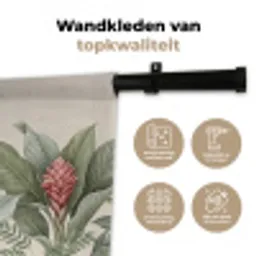 Tropisch - Planten - Modern - Groen Wandkleed katoen klein -sfeer2