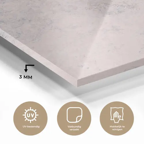 Cement - Beton - Retro - Industrieel - Wit - Blauw plexiglas 5mm klein -sfeer2