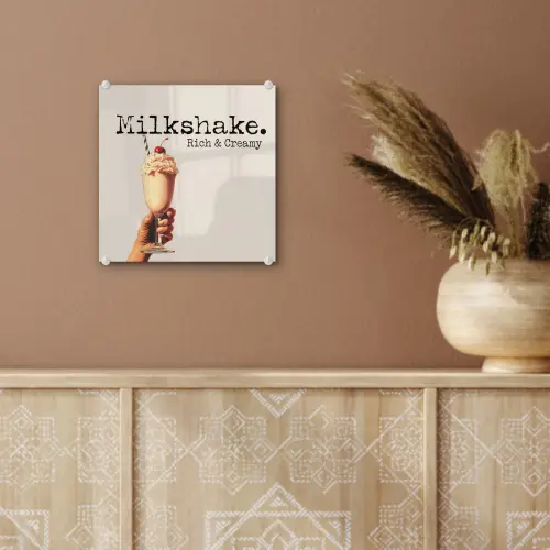 Milkshake - Kers - Rietje plexiglas 5mm klein -sfeer5