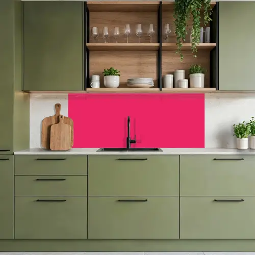 Karmijn - Kleuren - Palet - Roze keuken achterwand 2 middel 871 -sfeer3