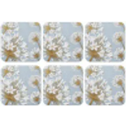 Illustratie - Bloemen - Blauw onderzetter kurk middel -zkaufland3dotto