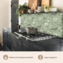 Klassiek - Botanisch - Groen keuken achterwand 2 middel 871 -usp_EN