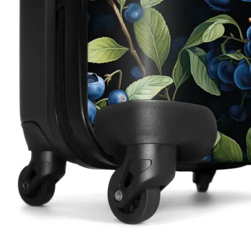 Vintage fruit - Blauwe bessen NBS - Handbagage koffer - Kinderen Unisex middel -wiel