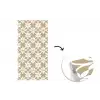 Bloemen - Patroon - Beige fotobehang vinyl groot 64 -3d