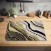 Edelsteen - Abstract - Marmer - Natuur Inductie beschermer vinyl 3mm klein -sfeer5