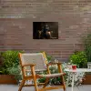 Hert - Zonnebril - Zwart - Pak Tuinposter op houten frame 2 cm dik klein -sfeer3
