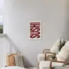 Sushi - Rood - Japandi - Decoratie Tuinposter op houten frame 2 cm dik klein -sfeer1
