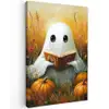 Halloween - Spook - Herfst - Pompoen - Bloemen - Natuur Tuinposter op houten frame 2 cm dik klein -3d