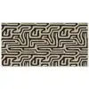 Grafisch - Lijnen - Zwart Balkonbeschermer Duitsland klein 596 -zz_3d