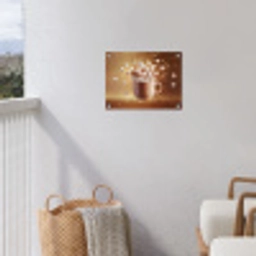 Chocomelk - Drinken - Warm - Bruin tuinposter los doek klein -sfeer8