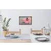 Doorkijk - Strand - Palmboom - Tropisch Muursticker klein -eettafel