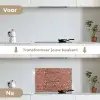 Muur - Bakstenen - Versleten - Voegen keuken achterwand spatscherm klein 900 -voor_na_NL