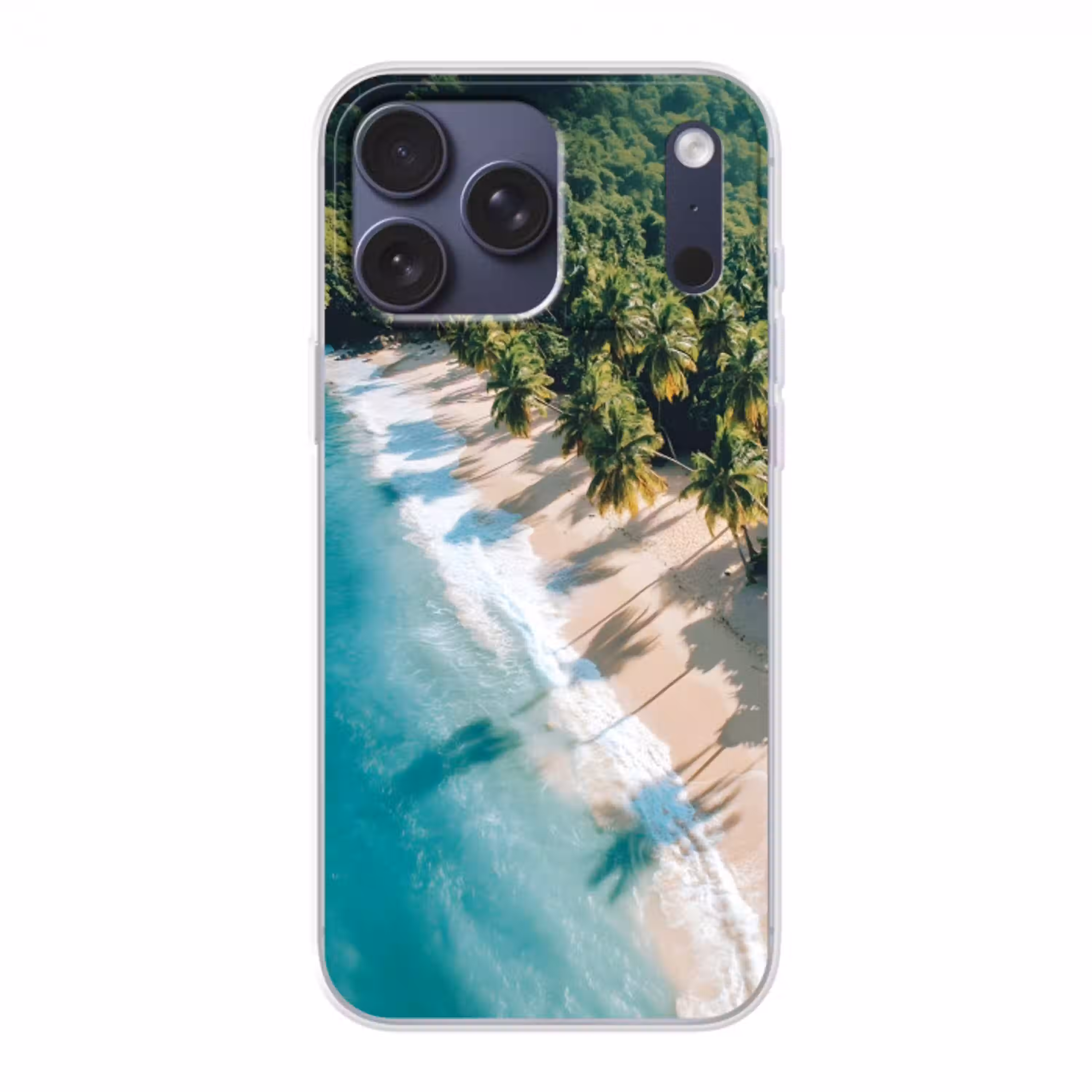Tropisch - Strand - Water - Palmbomen Telefoonhoesje iPhone 17 Pro Max klein -3d