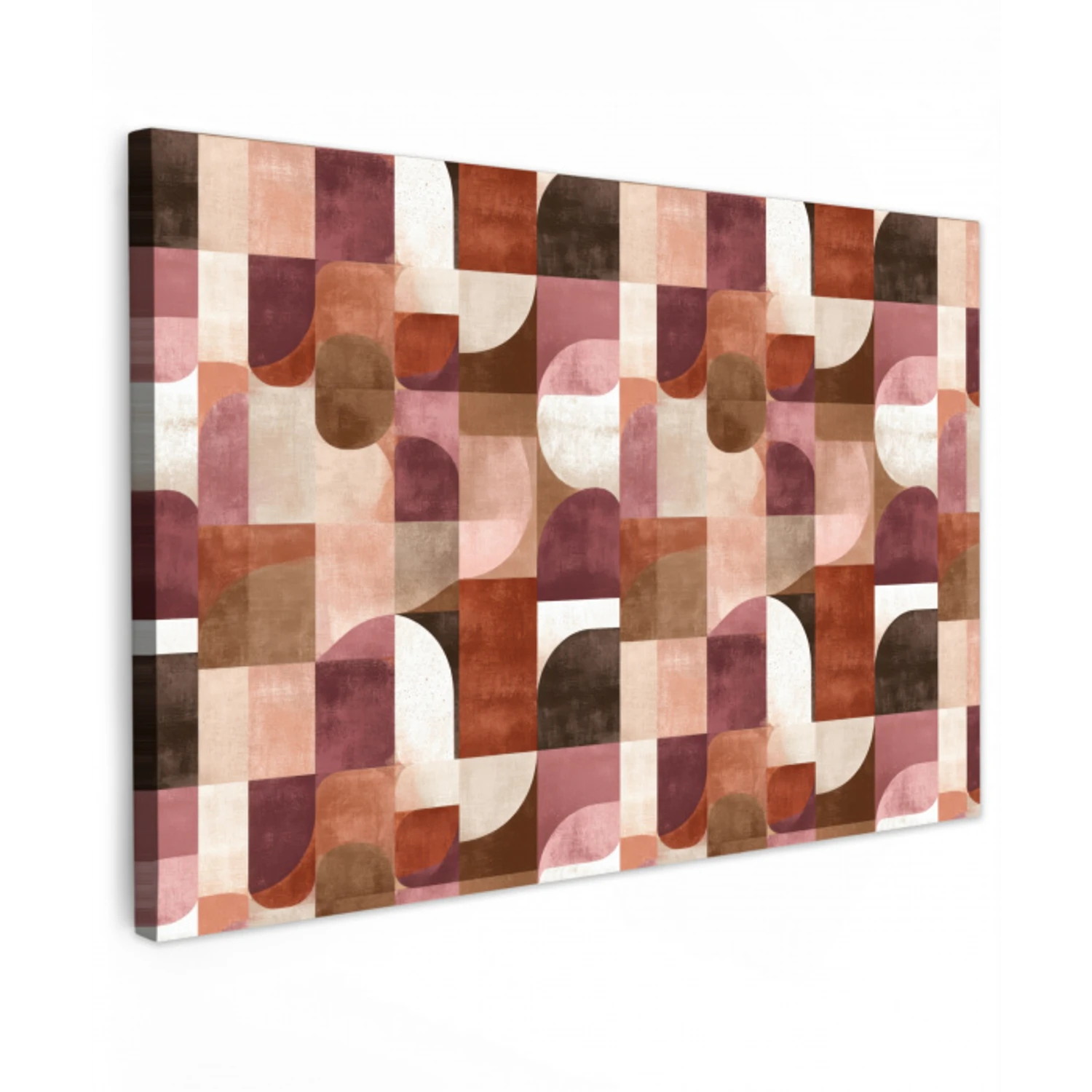 Geometrie - Modern - Retro Tuinposter op houten frame 2 cm dik klein 845 -3d