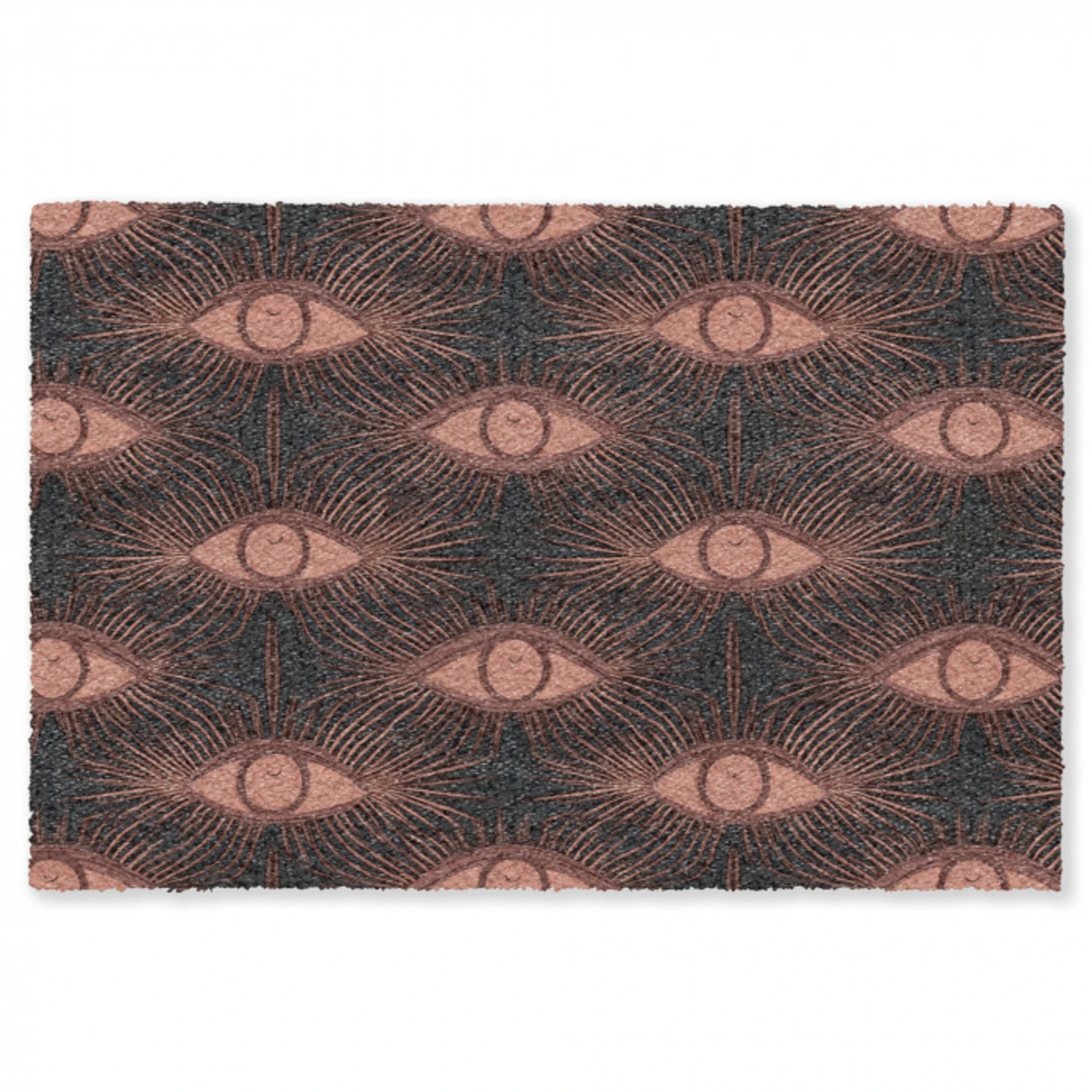 Boheems - Oog - Bruin Vloerkleed Rechthoek klein 1091 -3d
