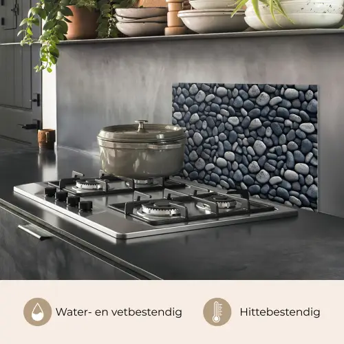 Koele - Grijze - Kiezels keuken achterwand spatscherm klein 900 -usp_NL