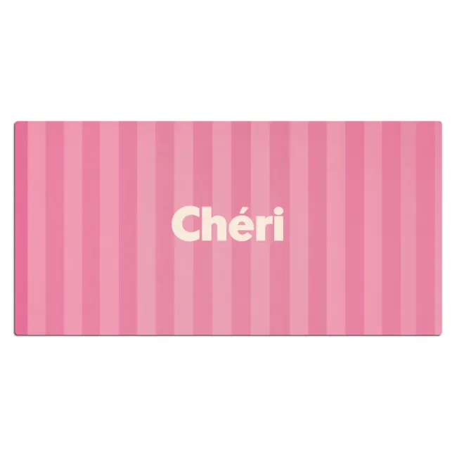 Gestreept - Roze - Chéri Muismat XXL klein -3d_leeg