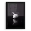 Knoflook - Zwart - Wit fotolijst zwart zonder passe partout klein -3d