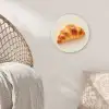 Croissant - Brood - Beige Wandcirkel kunststof plaat 5mm dik klein -sfeer5