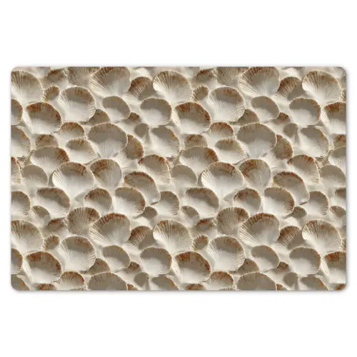 Schelpen - Waaiervorm - Wit Placemat vinyl groot 368 -zzsfeer1_Kitchenyeah-website