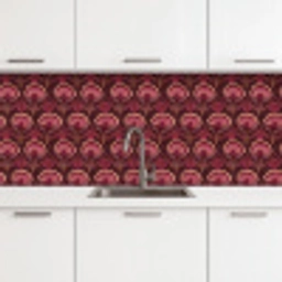 Antiek - Bloemen - Kleurrijk keuken achterwand 2 middel 871 -3d