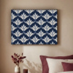 Modern - Ontwerp - Blauw Textielframe zwart klein 947 -sfeer1