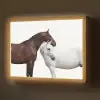 Paard - Modern - Balans Light Box met batterij (Wandlamp) middel -z3d_website