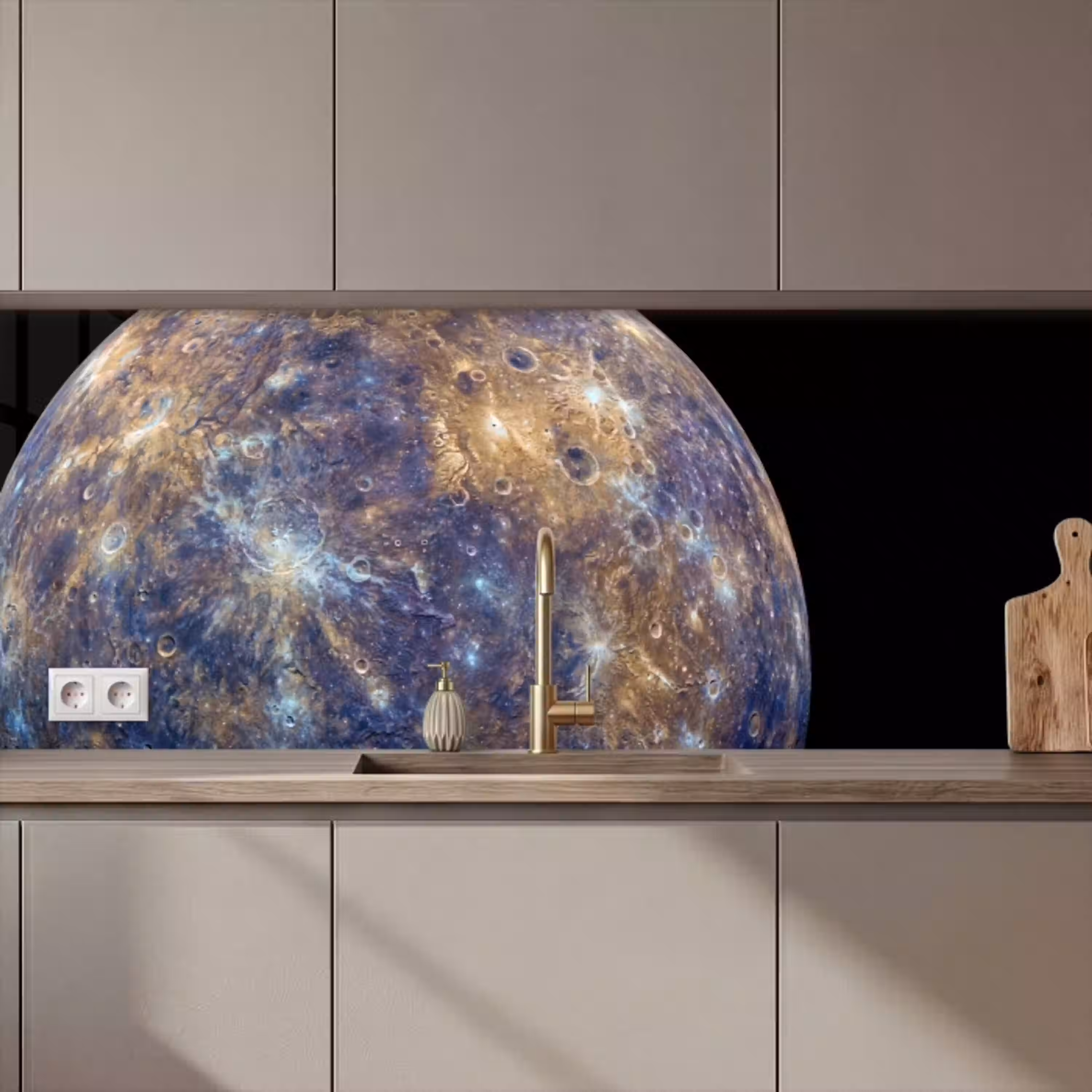 Planeet - Kraters - Ruimte keuken achterwand 2 middel zz_3dshopping