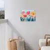 Illustratie - Bloemen - Kleurrijk tuinposter los doek klein -sfeer8