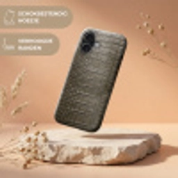 Krokodillenleer - Structuur - Groen Toughcase MagSafe Apple iPhone 17 klein -USP_RandenV_NL