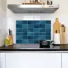 Keramiek - Structuur - Tegel - Blauw Inductie beschemer met haakjes klein 777 -sfeer2