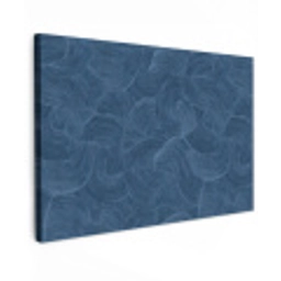 Golven - Textuur - Patroon - Blauw Tuinposter op houten frame 2 cm dik klein 845 -3d