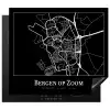 Plattegrond - Bergen op Zoom - Stadskaart - Kaart Inductie beschermer vinyl 3mm middel -3d