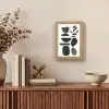 Japandi - Zwart - Abstract Light Box met kabel (Tafellamp) klein -sfeer2