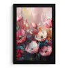 Klaprozen - Roze - Bloemen - Botanisch - Kunst fotolijst zwart zonder passe partout klein -3d