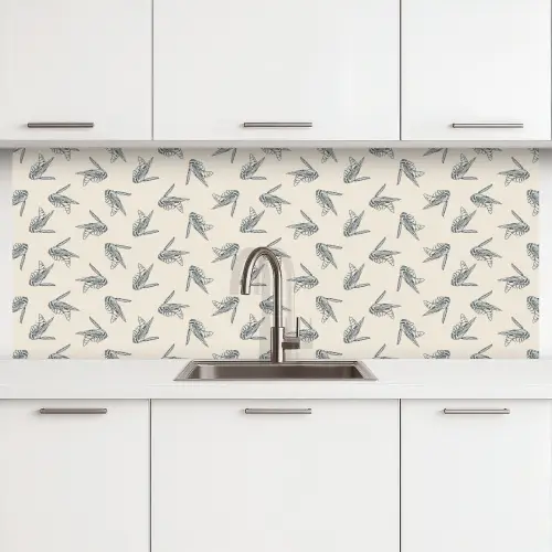 Wespen - Patroon - Jaren 50 keuken achterwand 2 middel 871 -3d