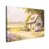 Huisje - Hout - Bloemen canvas 2cm klein -z3d