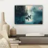 Bos - Water - Eenden - Mistig canvas 2cm klein -sfeer6