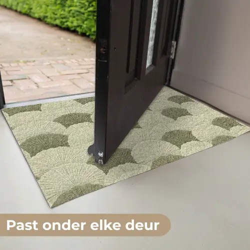 Bladeren - Structuur - Groen Deurmat klein 898 -USP_NL
