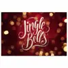 Jingle - Bells - Kerst - Rood poster papier klein -3d