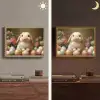 Konijn - Paaseieren - Stilleven Light Box met batterij (Wandlamp) middel -sfeer3
