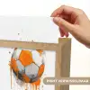 Voetbal - Abstract - Oranje - Verfspatten Light Box met kabel (Kinderlampje) klein -USP_websiteprintNL