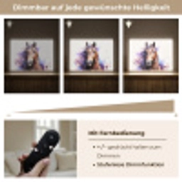 Paard - Dieren - Meisjes - Paars - Bruin Light Box met batterij (Wandlamp kind) middel -USP_dimbaarDE