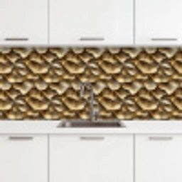 Abstract - Antiek - Goud keuken achterwand 2 middel 871 -3d
