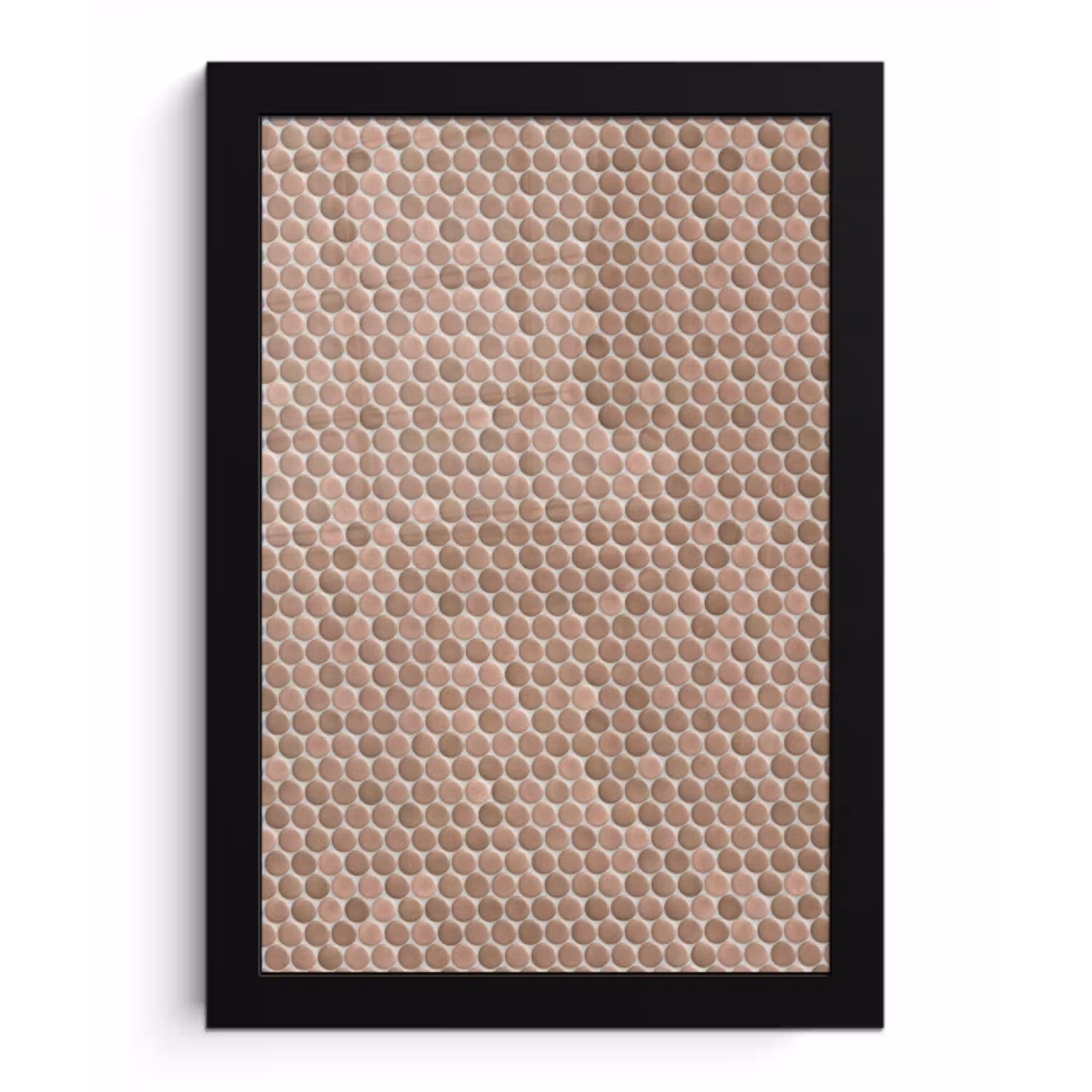 Penny - Mozaïek - Oudroze - Terracotta fotolijst zwart zonder passe partout klein 224 -3d