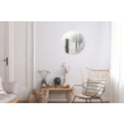 Hek - Sneeuw - Mist - Platteland - Nostalgisch Wandcirkel aluminium klein -woonkamer